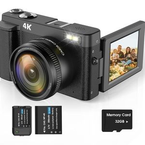 4K Digital Camera for Photography Autofocus 48MP Vlogging Camera